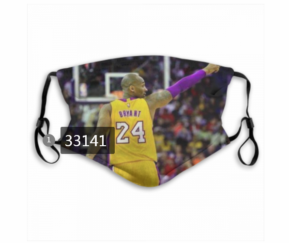 2021 NBA Los Angeles Lakers #24 kobe bryant 33141 Dust mask with filter